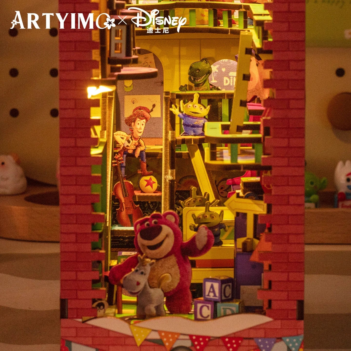 Toy Story 3D Metal Bookend Puzzle Kit - DIY Brain Teaser & Creative Desk Decor Gift