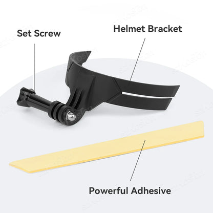 Motorcycle Helmet Chin Mount for Action Cameras – Full Face Holder for GoPro 13–8 & DJI Action 5/4