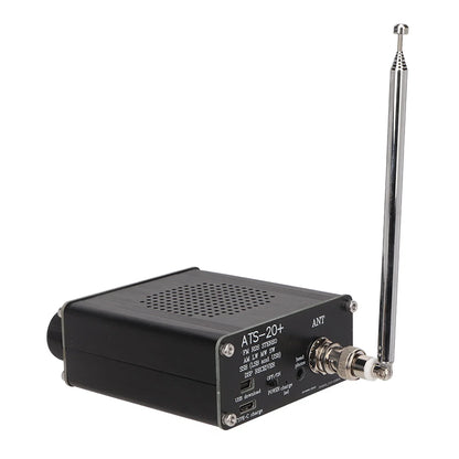 ATS-20+ Portable World Band Radio Receiver – Easy-to-Read Digital Display, Lightweight for Home & Outdoor Camping
