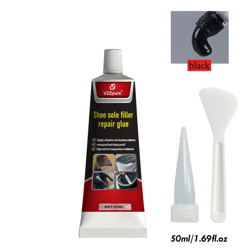 Shoe Sole Repair Glue Kit - Waterproof Quick-Dry Adhesive for Crack Filling and Wear-Resistant Repair