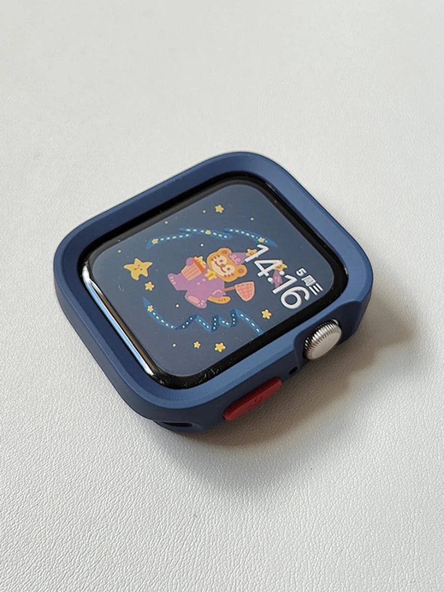 Candy Silicone Apple Watch Case & Strap - Protective Band Cover for Series 11 10 9 8 7 SE 6 5 4 Ultra 49mm 45mm 41mm 44mm 40mm