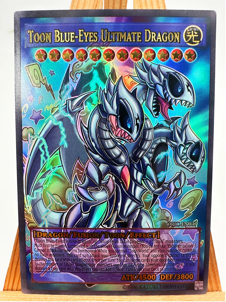 18PCS Blue-Eyes Ultimate Dragon Yu-Gi-Oh! Card Set – English Anime Collectible Game Hobby Cards
