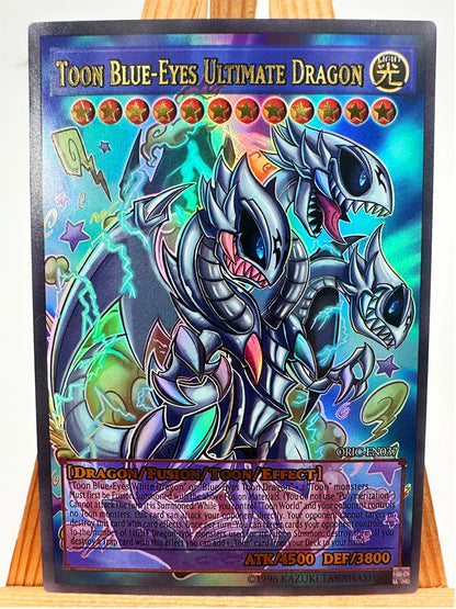 18PCS Blue-Eyes Ultimate Dragon Yu-Gi-Oh! Card Set – English Anime Collectible Game Hobby Cards