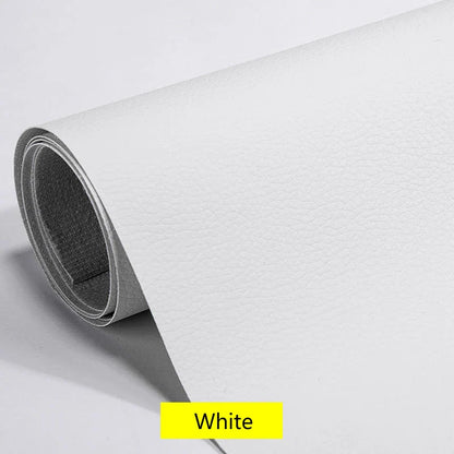 100x137cm Black Self-Adhesive Leather Repair Tape – DIY Sticky Patch for Sofa & Leather Repairs