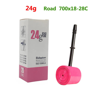 RideNow TPU Bike Inner Tube 700C - Fits 700C 700x18 23 25 28 32 35 37 40 47C, 29x1.5 1.75 1.9 Road & MTB Bicycle Tires