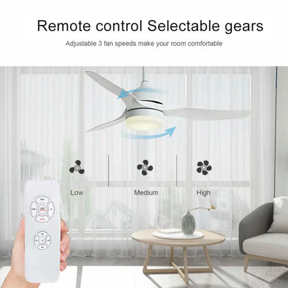 Tuya WiFi Smart Ceiling Fan Light Kit – Remote & App Control, Adjustable Speed, Alexa & Google Home Compatible