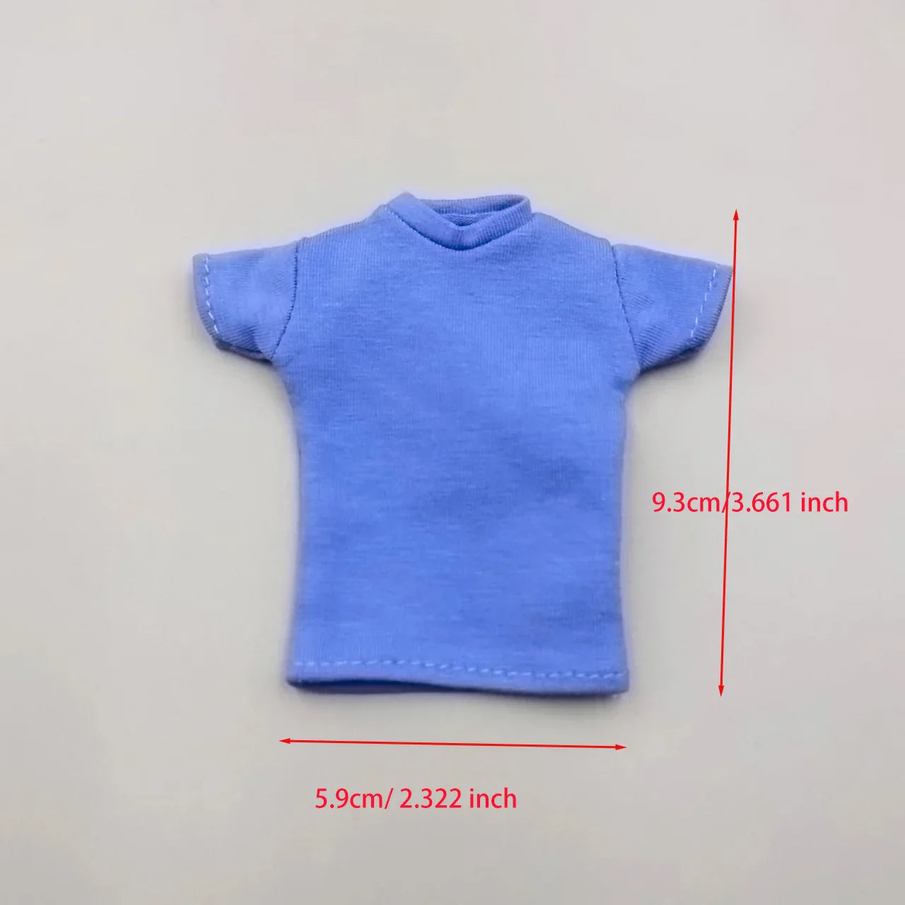 1/6 Scale Black T-Shirt for 12" (30cm) Action Figures — Male & Female DIY Model Accessories
