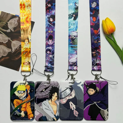 Japanese Anime Credential Holder Lanyard for Key, Card Badge, Gym Keychain Accessories