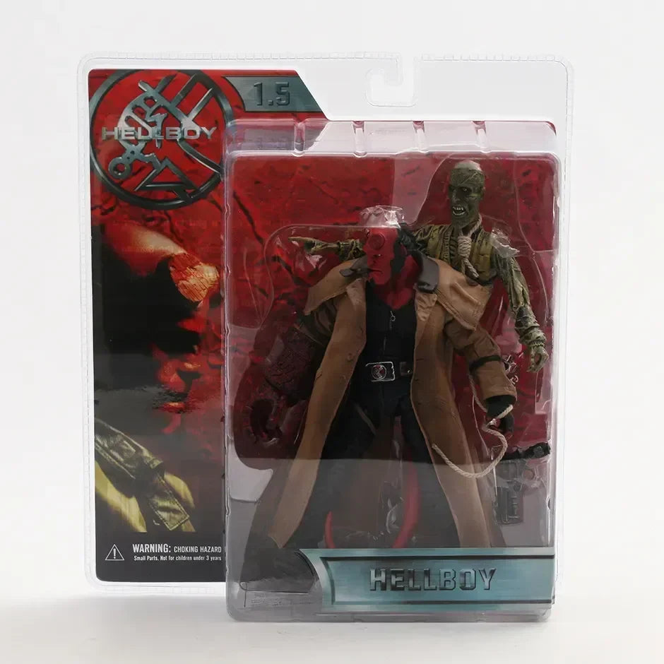 Mezco Hellboy 2004 Trenchcoat Variant — Collectible Action Figure Doll Toy