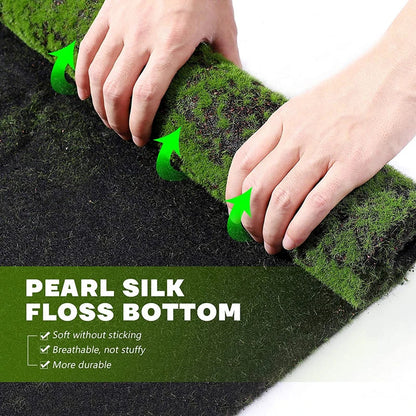 100×100cm Artificial Moss Lawn Carpet - Realistic Green Landscape Decor for Home, Weddings & Events