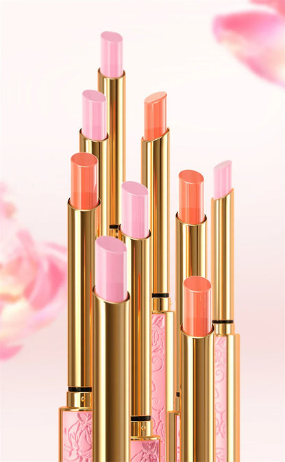 Honey Peach Magic Color Lipstick – Temperature-Change Moisturizing Lip Balm, Nourishing & Long-Lasting Bright Lip Makeup