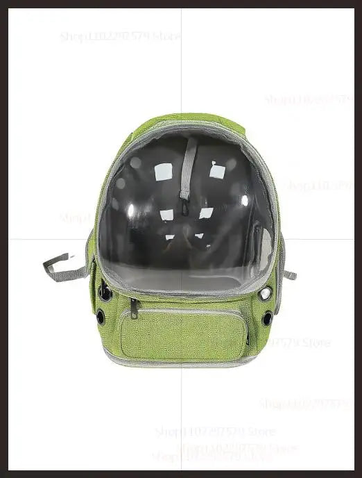 2025 Transparent Pet Carrier Backpack – Breathable Outdoor Travel Bag for Cats & Small Dogs