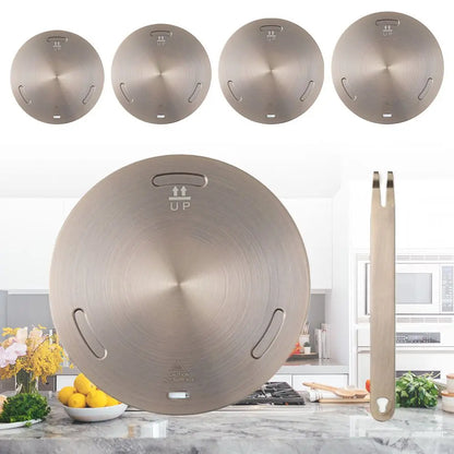 Stainless Steel Heat Conduction Plate – Induction Cooker Heat Diffuser Ring, Stove Protector Accessory
