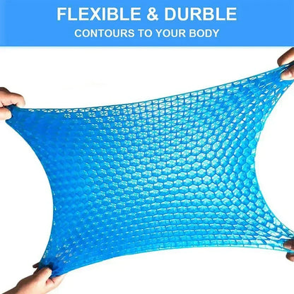 Gel Seat Cushion – Double Thick Egg Gel Pad for Pressure Relief, Breathable Soft Cushion for Car & Office Chair