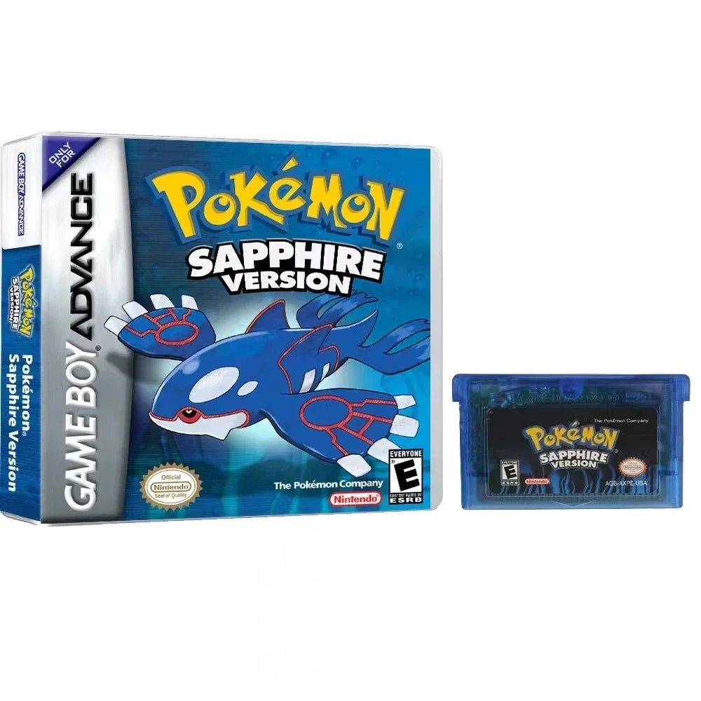 2024 Pokémon GBA Game Cartridge Set – Emerald, FireRed, LeafGreen, Ruby & Sapphire (Boxed, No Manual)
