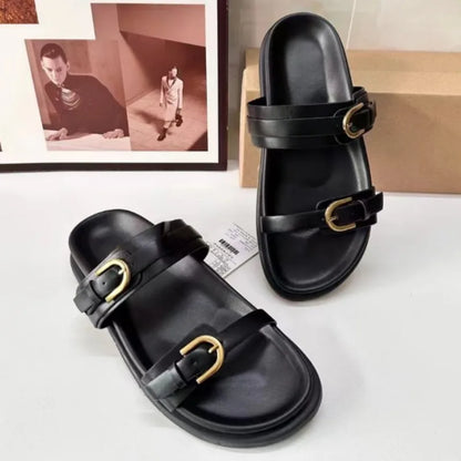 Women’s 2025 Summer Platform Sandals – Leopard Print Open Toe Beach Shoes Casual Plus Size Fashion Footwear