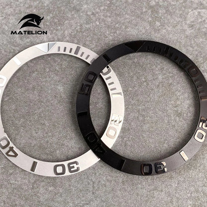 MATELION 38mm Ceramic Bezel Insert — Alloy Watch Ring for 40mm NH35/NH34 GMT Diving Watches