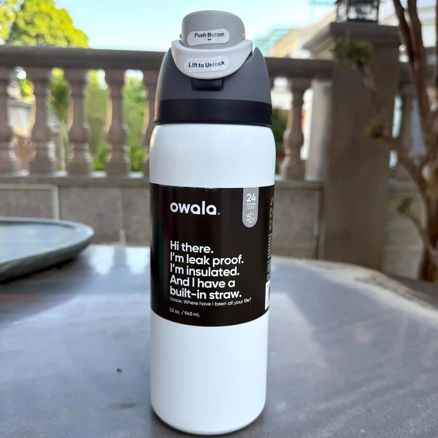Owala Cup Vacuum Flask – Stainless Steel Thermal Mug for Hot & Cold Drinks, Coffee Tumbler & Thermos