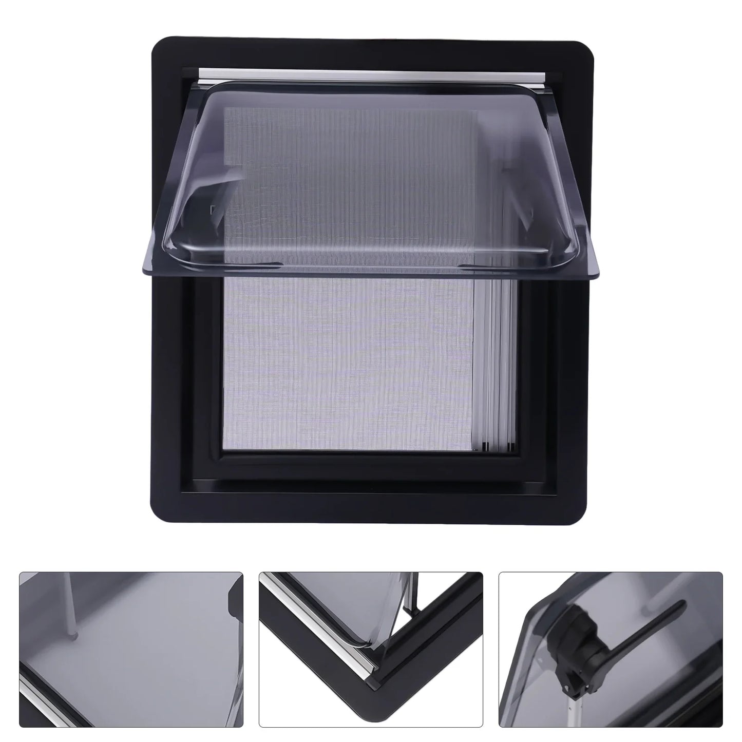Aluminum RV Hinged Push-Out Window – Caravan & Camper Trailer Accessory, 900x500mm / 450x500mm