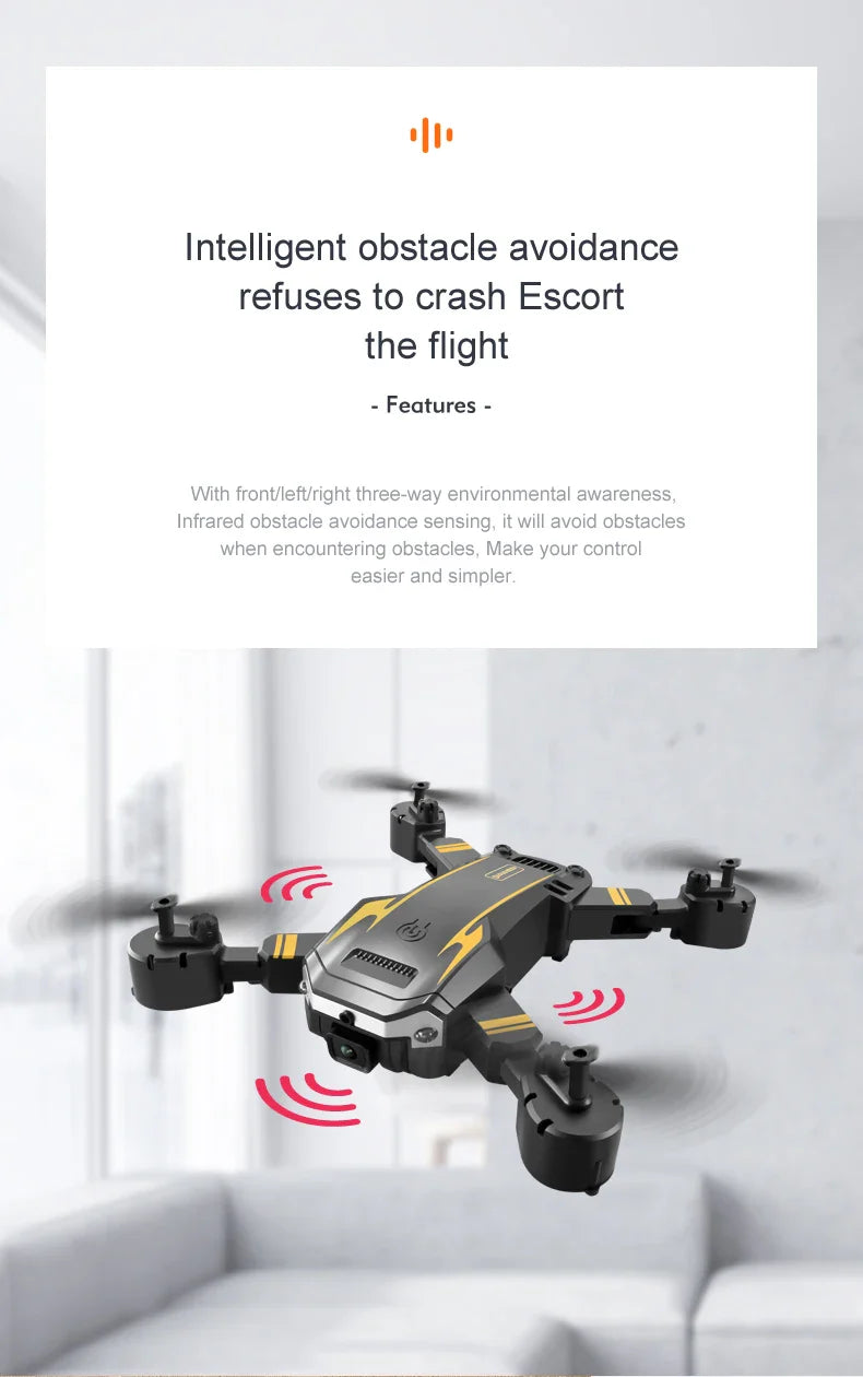 KBDFA G6 5G Drone – 8K HD Camera, GPS, Four-Sided Obstacle Avoidance, Foldable Quadcopter RC Helicopter for FPV & Professional Use