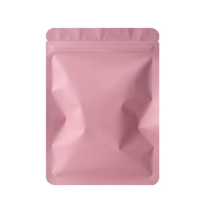 100PCS Double-Sided Frosted Mylar Bags - Flat Bottom, Waterproof, Heat-Sealing Aluminum Foil Zipper Bags