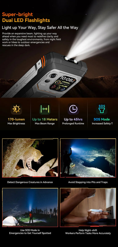 Blackview XPLORE 1 Pro Rugged Smartphone – Android 15, 6.78" 2.4K, 12GB+256/512GB, 20000mAh with FLIR Thermal Imaging