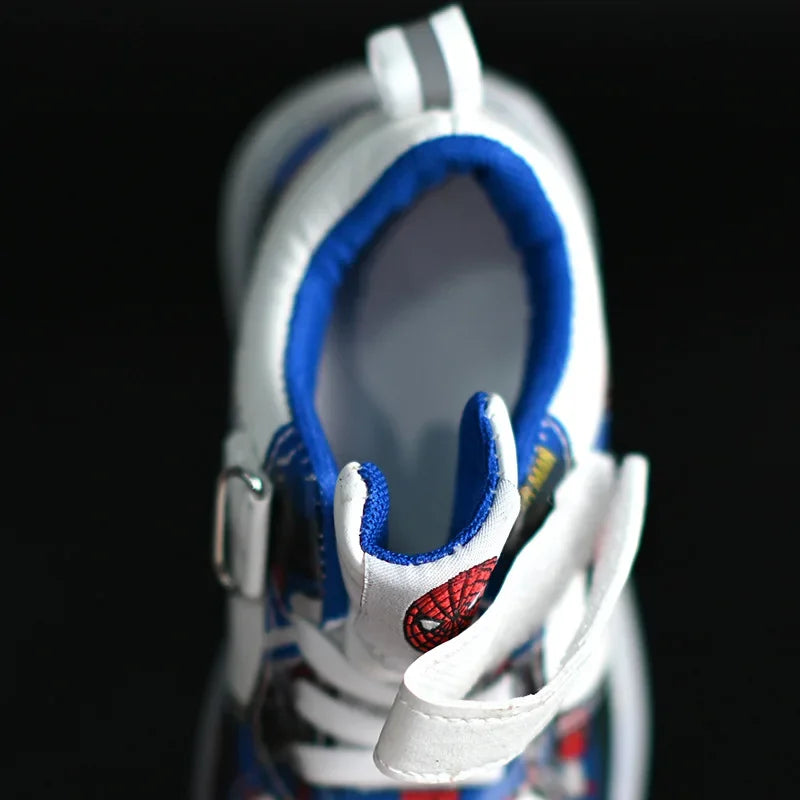 Disney LED Light Kids Shoes – Breathable Spiderman Sneakers for Boys & Girls, Cartoon Casual Sport Footwear