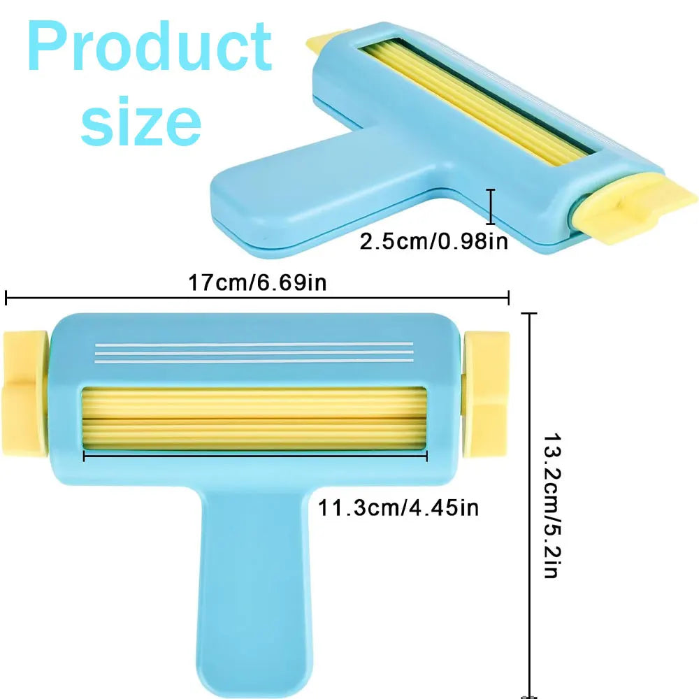 Blue Roller Embossing Tool – Wave Paper Crimper for Handmade Paper Craft & Creasing