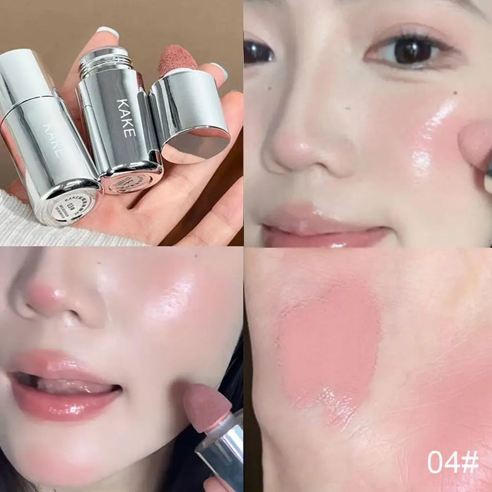 Velvet Liquid Blush Matte – Natural Long-Lasting Facial Contour & Brightening Makeup with Sponge Applicator