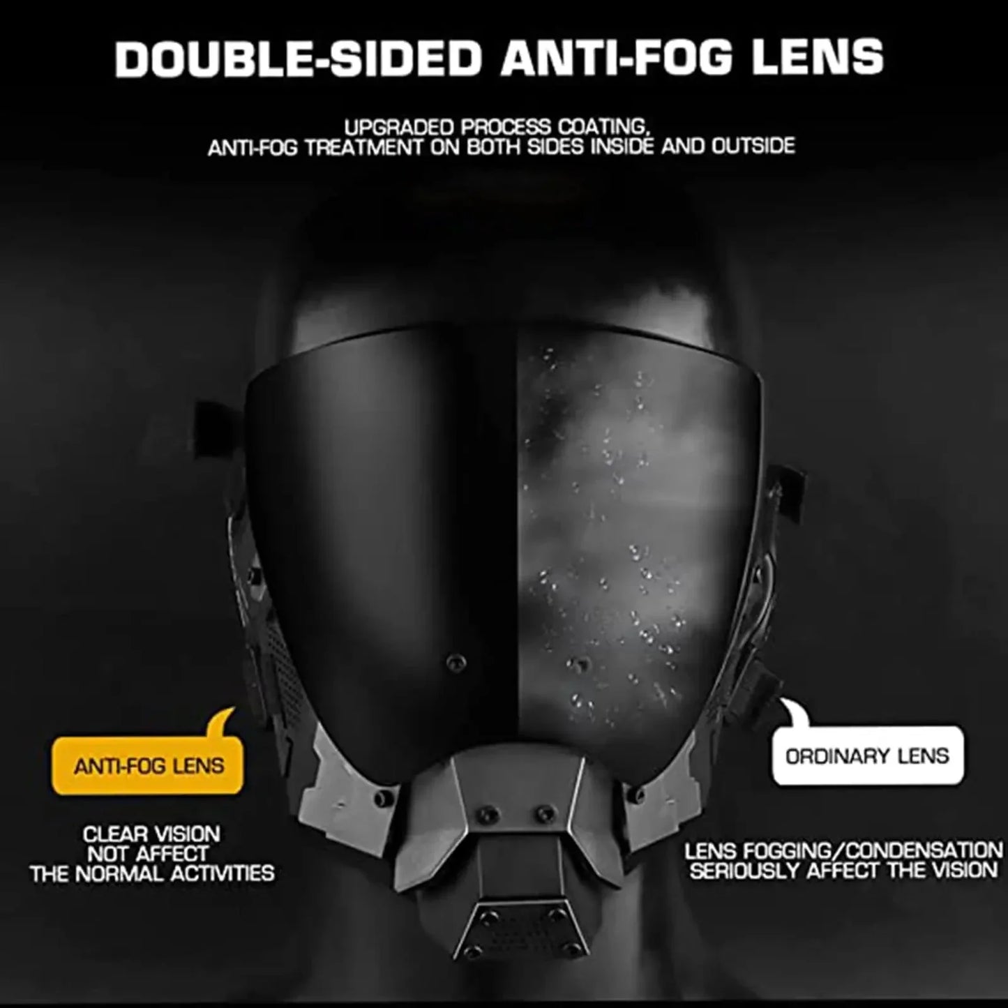 JAUPTO Cyberpunk Mask Cosplay – Cool Techwear Mask for Halloween, Party & Music Festival Decorations