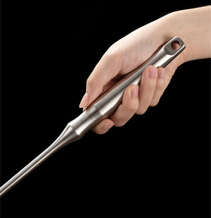 3 Sizes Round 304 Stainless Steel Strainer Set – Long Handle Kitchen Sieves for Hot Pot, Oil Filter & Cooking Tools