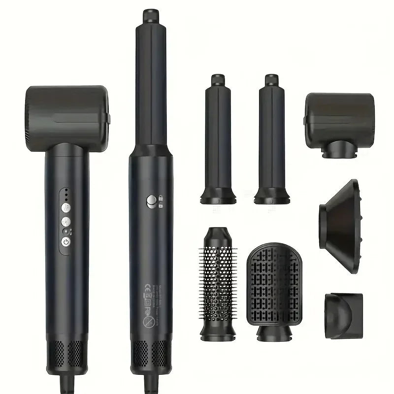 Tinsol 7 in 1 Hair Dryer Brush – High-Speed Ionic Blow Dryer with Diffuser, Styling Comb & Hair Curler