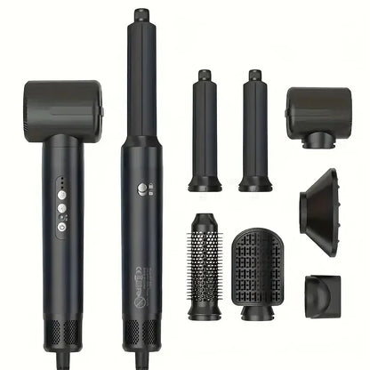 Tinsol 7 in 1 Hair Dryer Brush – High-Speed Ionic Blow Dryer with Diffuser, Styling Comb & Hair Curler