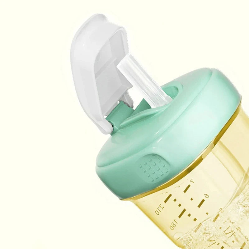 Square Handle Feeding Bottle – Lightweight, Easy Grasp for Baby 6M+, Hegen Bottle Cover Replacement