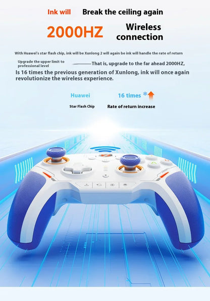 BIGBIGWON Blitz 2 TMR Star Flash Wireless Bluetooth Gamepad – 2000Hz Somatosensory Controller for Nintendo Switch, PC & Steam