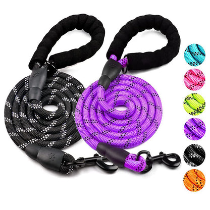 Strong Reflective Dog Leash – Durable Pet Leash for Small, Medium & Large Dogs, Suitable for Pulling & Walking Golden Retrievers