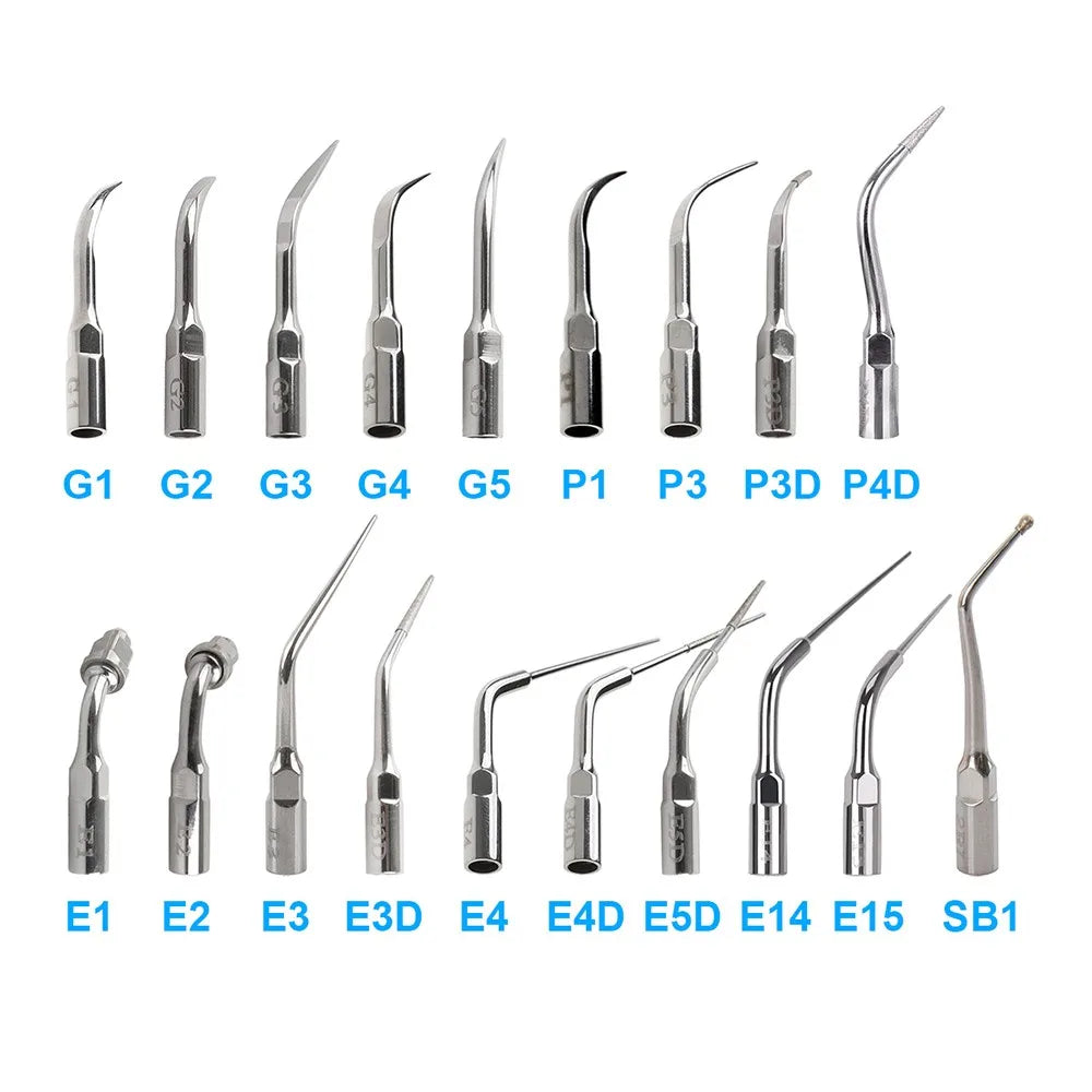 AZDENT 5pcs Dental Scaler Tips – Compatible with EMS, WOODPECKER, SATELEC, DTE, NSK Ultrasonic Scalers