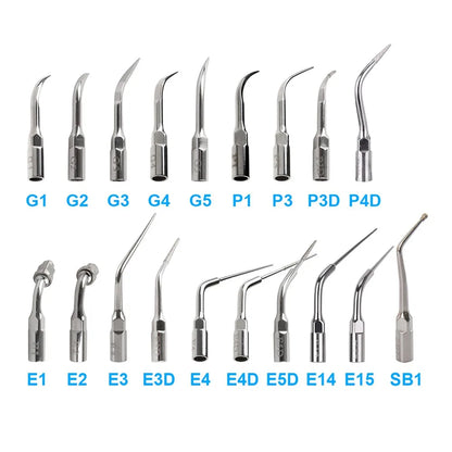 AZDENT 5pcs Dental Scaler Tips – Compatible with EMS, WOODPECKER, SATELEC, DTE, NSK Ultrasonic Scalers