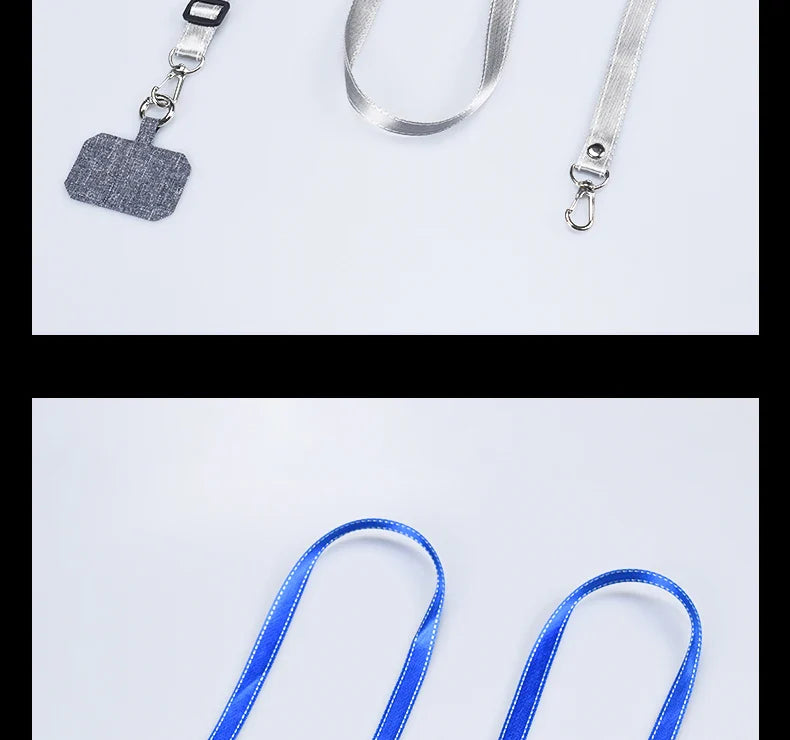 Simplicity Crossbody Cell Phone Lanyard – Adjustable Neck Strap with Universal Clip Gasket, Anti-Lost Mobile Phone Lanyard