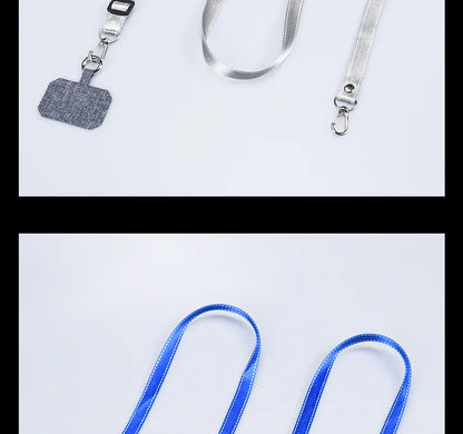 Simplicity Crossbody Cell Phone Lanyard – Adjustable Neck Strap with Universal Clip Gasket, Anti-Lost Mobile Phone Lanyard