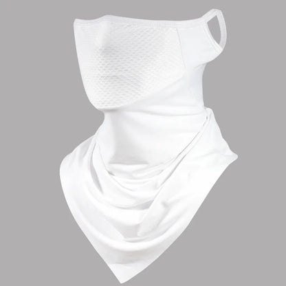 Summer Men’s Full-Face Cycling Mask – Breathable Ice Silk Neck Bandana with UV Protection