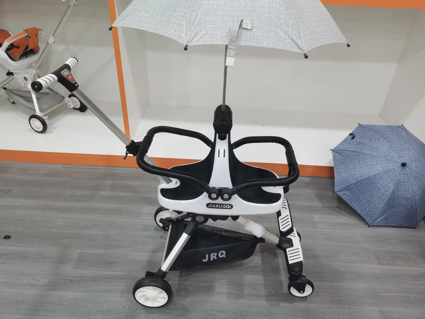 Lightweight Double Stroller with Canopy — Twin Umbrella Stroller for Infants & Toddlers, Compact Foldable Aluminum Frame