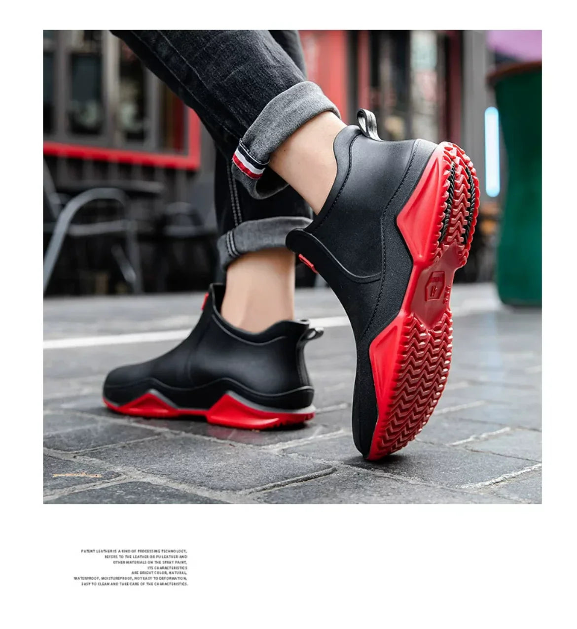 New Waterproof Rain Shoes for Women & Men – Ankle Rain Boots, Anti-Slip, Wear-Resistant, Plush for Summer & Winter