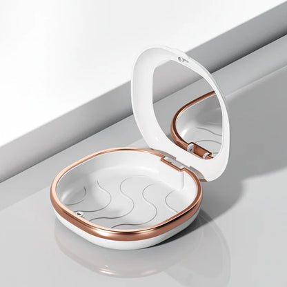 Portable Braces and Mouth Guard Case – Slim Night Denture Holder with Lid for Teeth Aligners and Orthodontic Supplies