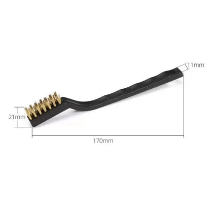 Industrial Toothbrush Set - Mini Copper Steel Wire Brush for Hard Cleaning, Stainless Steel Wire Brush, Dirt Removal Tool