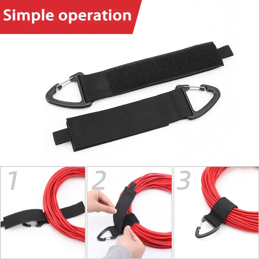 Nylon Cord Organizer Straps with Triangle Buckle – Heavy-Duty Cable & Hose Management Holder
