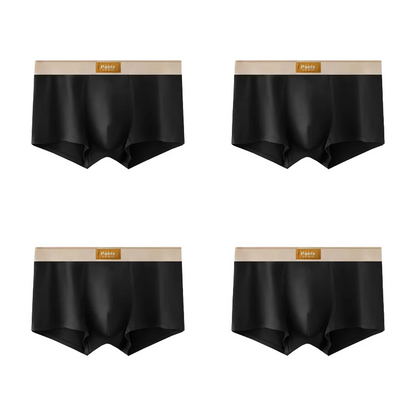 4PCS Men’s Cotton Boxer Shorts Set – Breathable Comfortable Underwear for Sports & Everyday Wear (L–7XL)