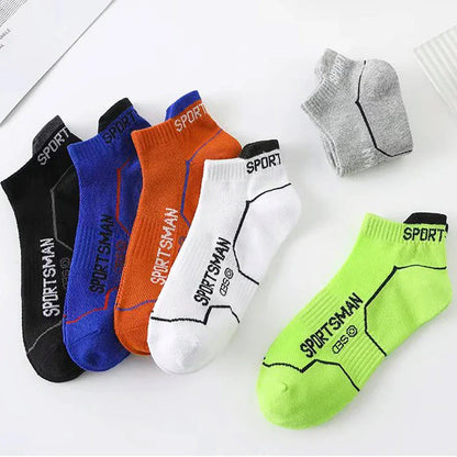 6 Pairs Men’s Short Sports Socks – Breathable Mesh Running & Basketball Socks – Sweat Absorbent, Odor Control Athletic Everyday Socks