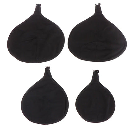 Women Silicone Breast Forms Cover with Cotton Pocket – Mastectomy Prosthesis Protective Triangle Inserts