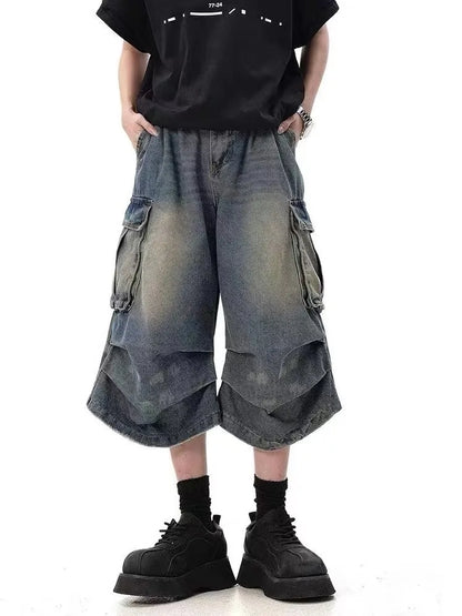 Women’s Summer Camouflage Cargo Capris — Loose Street Style Calf-Length Casual Shorts